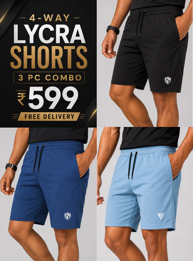 4way Lycra Shorts COMBO