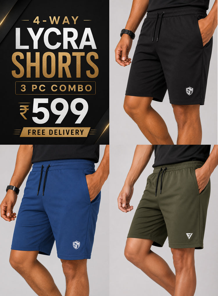 4way Lycra Shorts COMBO