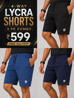 4way Lycra Shorts COMBO