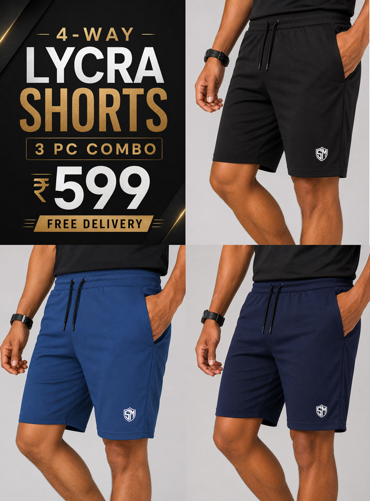 4way Lycra Shorts COMBO