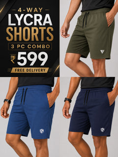 4way Lycra Shorts COMBO